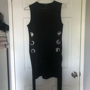 Topshop large eyelet tunic